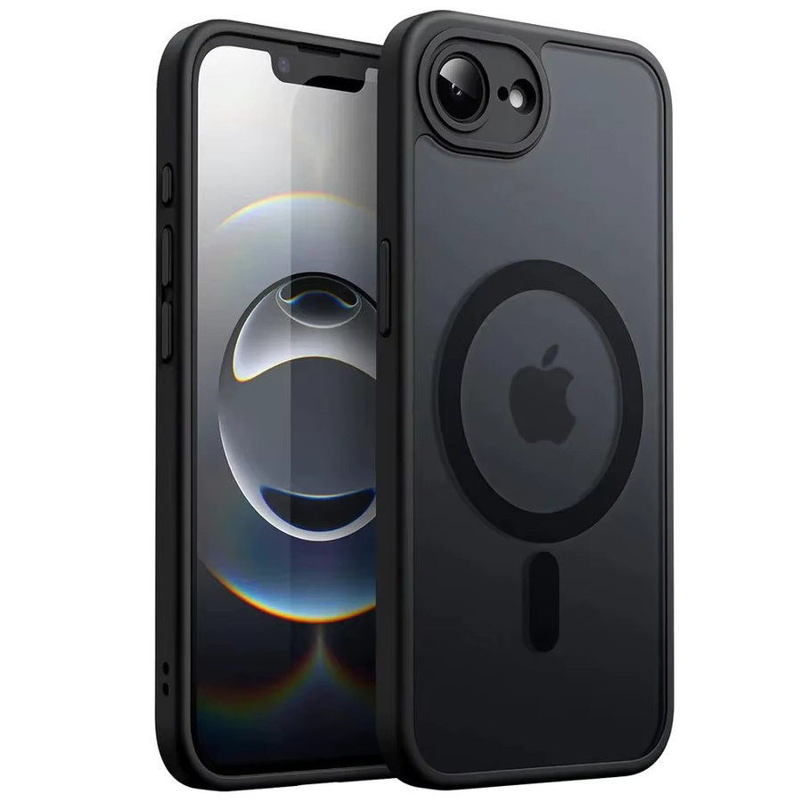 MagSafe Magnetische Kabellose Ladehülle für Apple iPhone 16E und iPhone 17E, Stoßfeste Matte Rückabdeckung in Schwarz und Transparent, 5G kompatibel - Bild 5