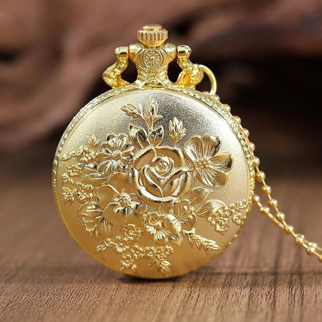 DIJANES Taschenuhr, Gold, Quarz, Herren - Bild 1