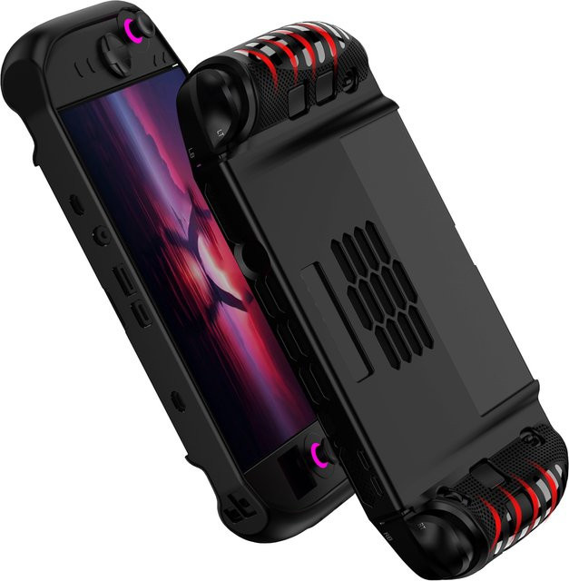 ALLOYSEED TPU Dockable Hülle für Legion Go 2 mit ergonomischem Fallschutz-Griffcase und Anti-Kratz-Design in Schwarz - Bild 1