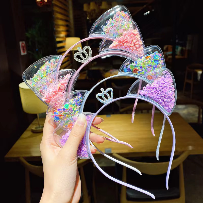FORWOT Haarband Katze, Glitter, Kinder - Bild 1
