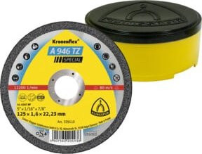 Klingspor A 946 TZ Universal Trennscheibe für Metall, Gelb, Durchmesser: 115 mm, Dicke: 1,6 mm, Bohrung: 22,23 mm - Bild 1