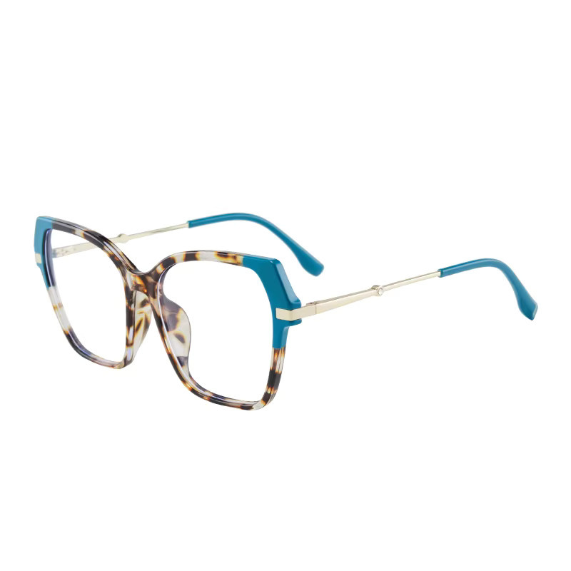 RELEN Korrektionsbrille, Damen, quadratisch, Vollrand, Leopard Print, braun - Bild 2