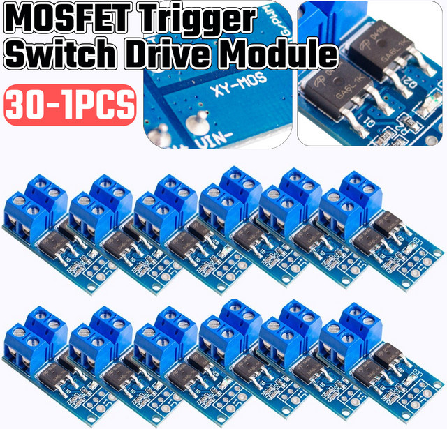 ALLOYSEED PWM Motor Speed Controller MOSFET Modul für LED, Motor und Pumpe, 5V-36V, Blau - Bild 1