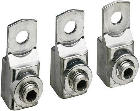 Hager Anschlussklemme HA354 Einzelader 16-185qmm Set aus 3 Stück in Silber - Bild 1