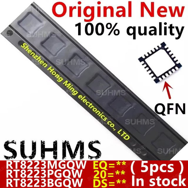 5 Stück RT8223 IC Mikrocontroller QFN-24 in Schwarz - Bild 1