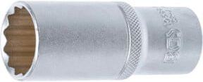 BGS Steckschlüssel-Einsatz Zwölfkant tief 10688, Antrieb 1/2 Zoll, SW 24 mm, Farbe Silber - Bild 1