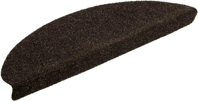 vidaXL Selbstklebende Treppenmatten aus Polypropylen, 10 Stück, Dunkelbraun, B/T/H: 65 x 21 x 4 cm - Bild 1