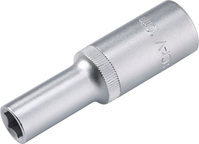 LUX-TOOLS Stecknuss 10 mm aus Chrom-Vanadium-Stahl in Silber - Bild 1