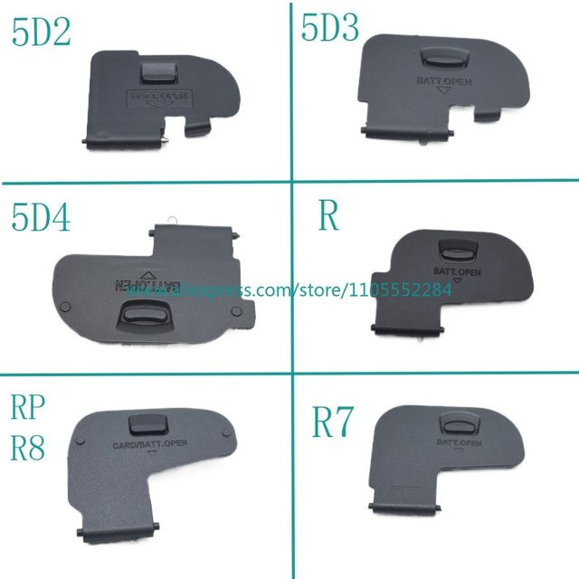 Canon Batteriefachdeckel Ersatzteil in Schwarz für EOS 5D2 5D3 5D4 R RP R8 R7 - Bild 1