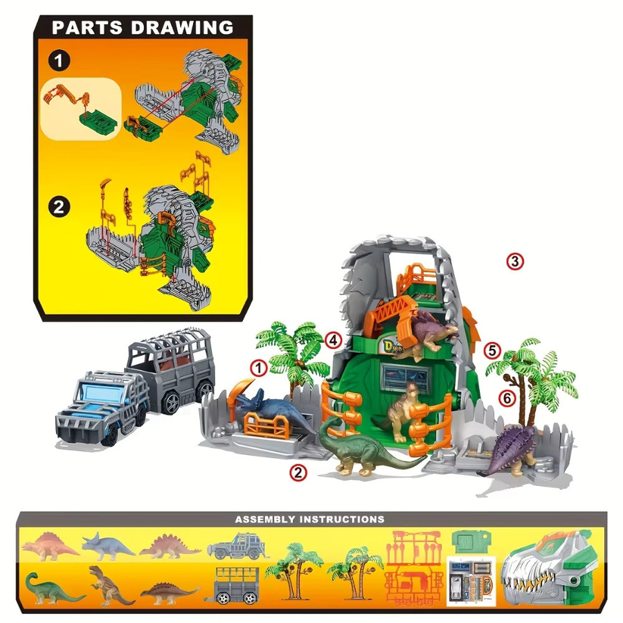 SONGYI Jurassic Park Dinosaurier Park Spielset, Lernspielzeug, ab 3 Jahre - Bild 5