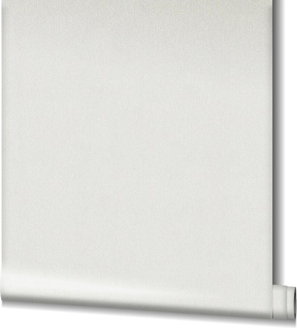 Marburg Vliestapete GZSZ Textiloptik Uni in Grau, Rolle mit 10,05 m x 0,53 m, FSC-zertifiziert - Bild 1