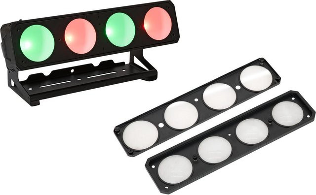 EUROLITE LED PMB-4 COB QCL 30W Leiste Set RGBW in Schwarz mit Diffusorscheiben und Fernbedienung - Bild 1
