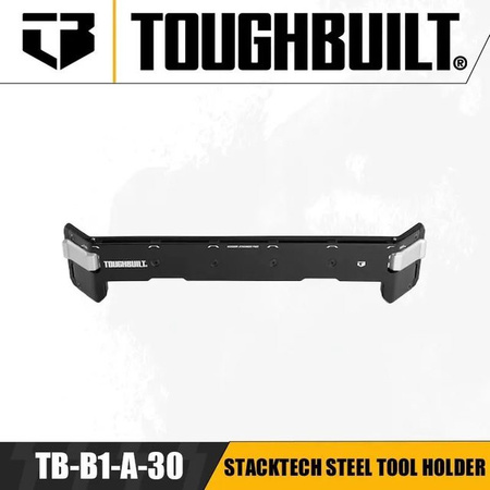 TOUGHBUILT STACKTECH Werkzeugständer aus robustem Stahl, stapelbarer Werkzeugkasten und multifunktionale Stützhalterung, Modell TB-B1-A-30