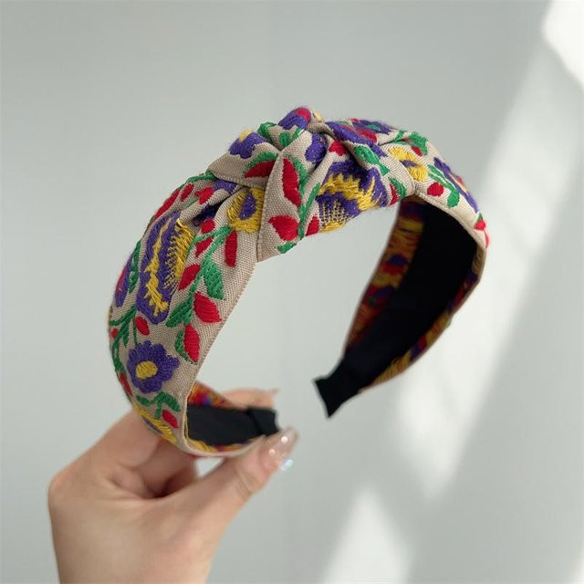 Stirnband mit Blumenstickerei, Damen, Mädchen - Bild 1