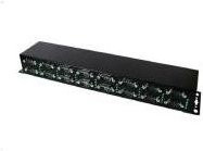 Exsys EX-1316HMV Serieller USB zu RS-232 Adapter mit 16 Ports in Schwarz - Bild 1
