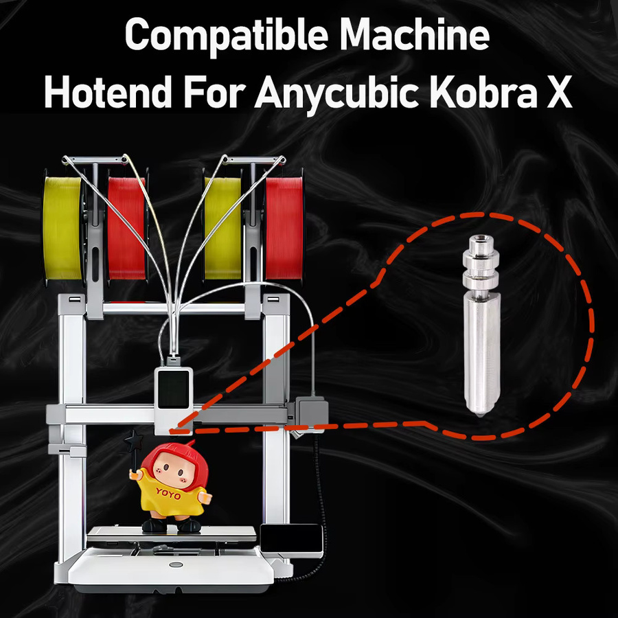 Anycubic Schnellwechsel-Bimetall-Düse für Kobra X Combo, Farbe: Silber, FDM-Drucker - Bild 3