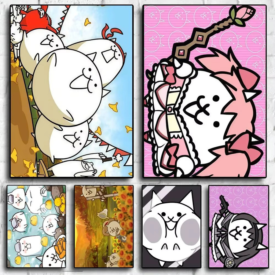 B-Battle Cats HD-Poster-Aufkleber in Multicolour, Rechteckig, B: 30,0 cm, H: 21,0 cm - Bild 2