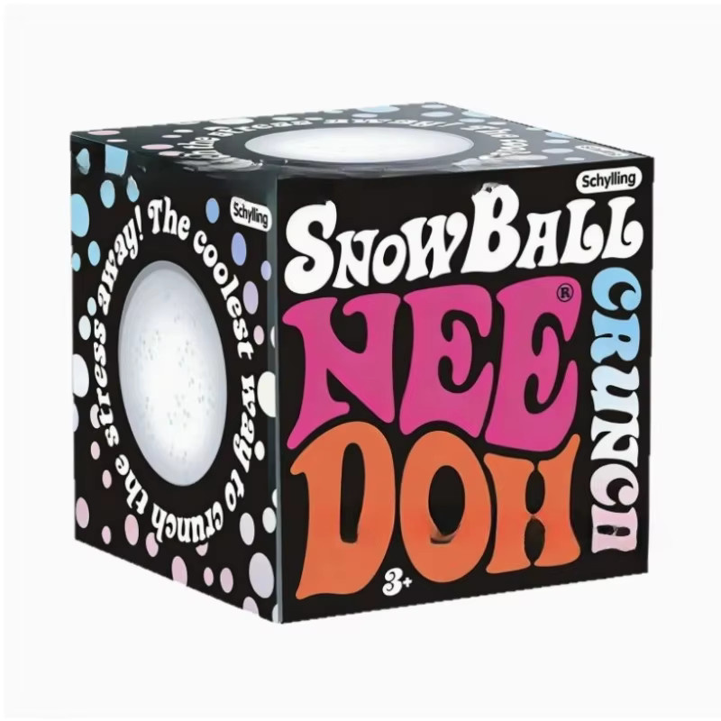 NeeDoh Schneeball-Crunch Eiswürfel-Sensorik-Stressabbau-Blöcke, Quetschbarer Druckball - Bild 4