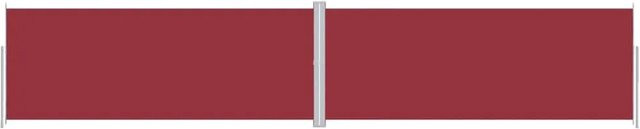 Furnicato Seitenmarkise ausziehbar Rot aus Polyester mit PU-Beschichtung B: 1000 cm, H: 200 cm - Bild 1
