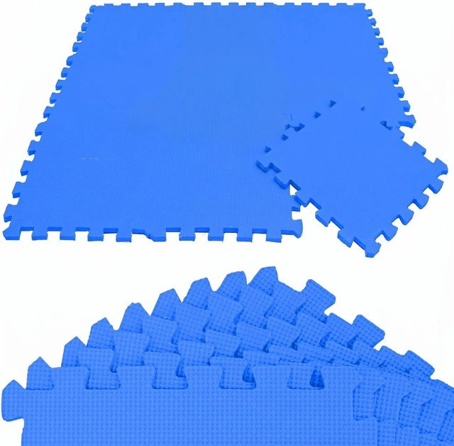 LittleTom Puzzlematte für Babys und Kinder, 9 Stück, Dunkelblau, B/T: 30 x 30 cm - Bild 1