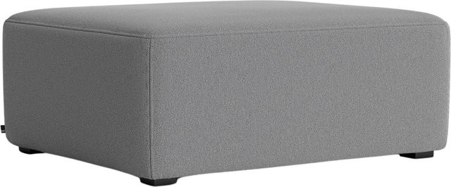 HAY Mags Ottomane 02 Small in Grau mit Leder und lackiertem Kiefernholz - Bild 1