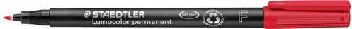 Staedtler Lumocolor permanent F DRY SAFE 318-2 Permanentmarker Rot - Bild 1