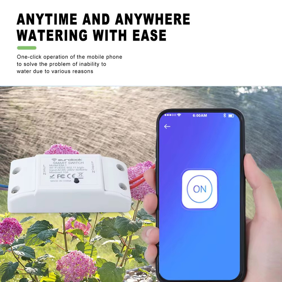 AICANTEK Tuya WiFi Smart Magnetventil Garten Wasser Timer Controller mit Alexa und Google Assistant Unterstützung, 1/2 Zoll, 3/4 Zoll, 1 Zoll, AC220V - Bild 5