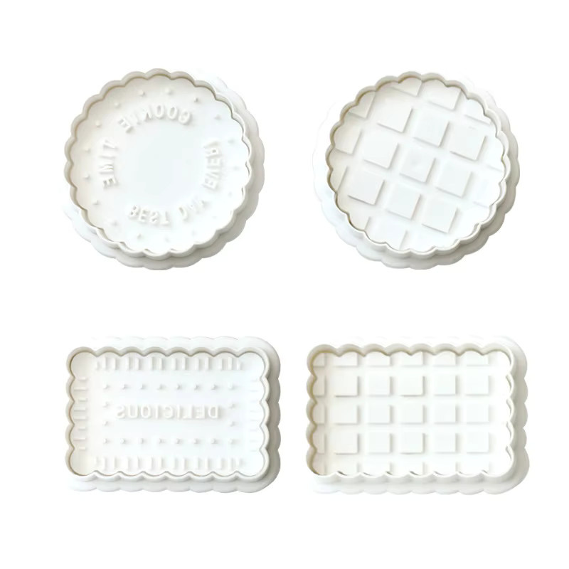 Multifunktionales Waffel-Cookie-Set zum Backen und Schneiden in Weiß - Bild 3