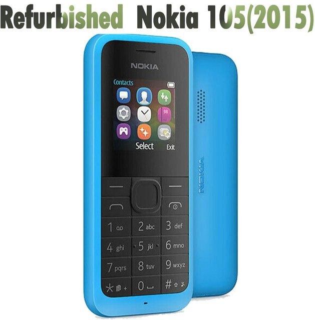 Refurbished Nokia 105 Mobiltelefon Single SIM in Rot - Bild 1