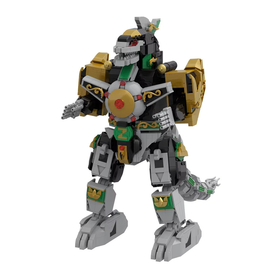 MOC Dragonzord Bausteine Modell, Action-Roboter, Dinosaurier - Bild 2