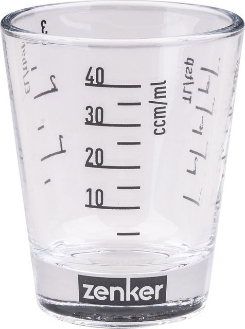 Zenker Mini-Messbecher aus Glas, transparent, 40 ml - Bild 1
