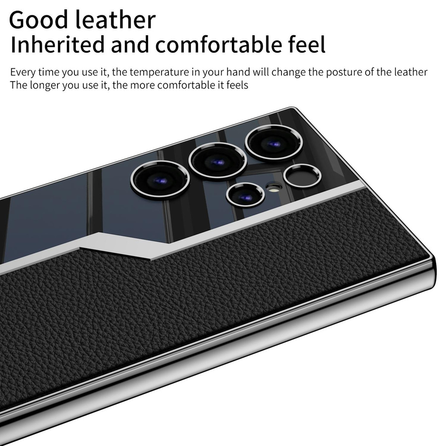 Luxuriöse ultradünne Leder-Schutzhülle mit Stift für Samsung Galaxy S24 Ultra Plus 5G inklusive Kameraschutz - Bild 4