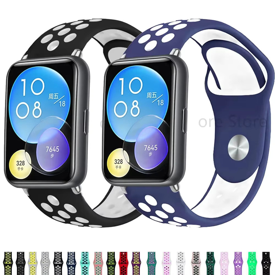 NEY Uhrenarmband Silikon, Schwarz, Damen, für Huawei Fit 2 - Bild 4