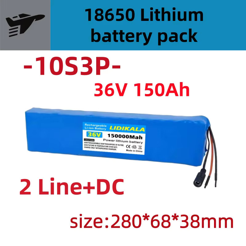 10S3P 36V 150000mAh Lithium-Ionen Akku für M365 Elektroroller in Blau - Bild 4