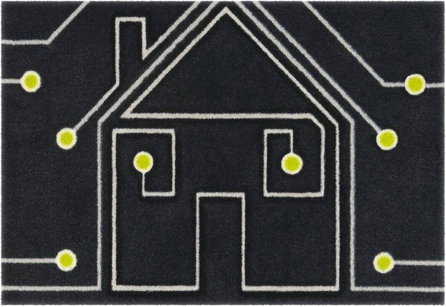 Arte Espina Kurzflorteppich Living Mat in Anthrazit B/L: 64 x 168 cm - Bild 1