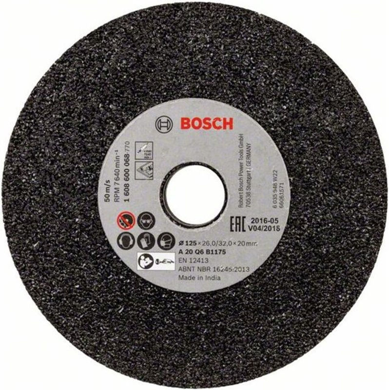 Bosch Schleifscheibe für Winkelschleifer in Schwarz Durchmesser: 125 mm, Breite: 20 mm - Bild 2