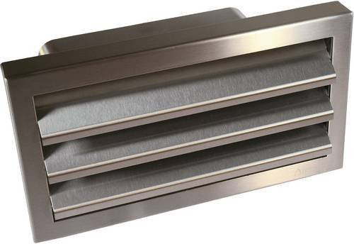 Wallair Abluftgitter N31854 aus Edelstahl in Silber - Bild 1