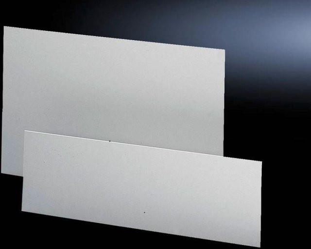Rittal Frontplatte Aluminium mit Gewindebolzen M5 in Silber, B: 52,0 cm, H: 40,0 cm - Bild 1
