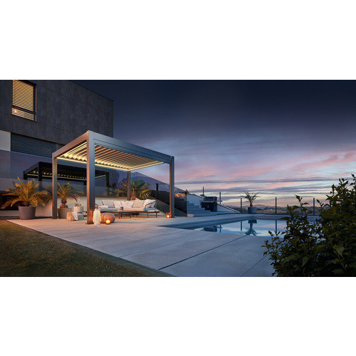 Biohort Pergola modern in Dunkelgrau-Metallic, B/T/H: 404,5 x 264 x 312 cm - Bild 4