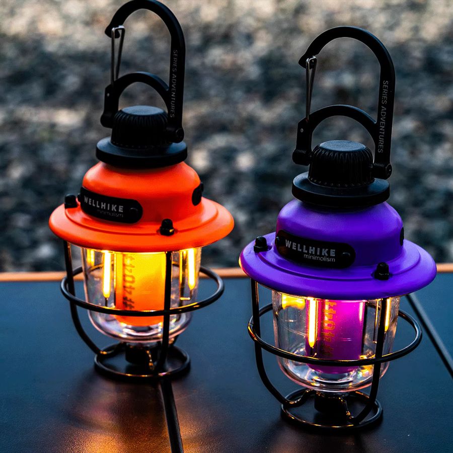 APWIKOGER Tannenzapfen-Campinglampe mit Haken, wiederaufladbare Zeltlampe, IPX4 wasserdicht, 2000 mAh Akku für Outdoor, Angeln und Wandern - Bild 2