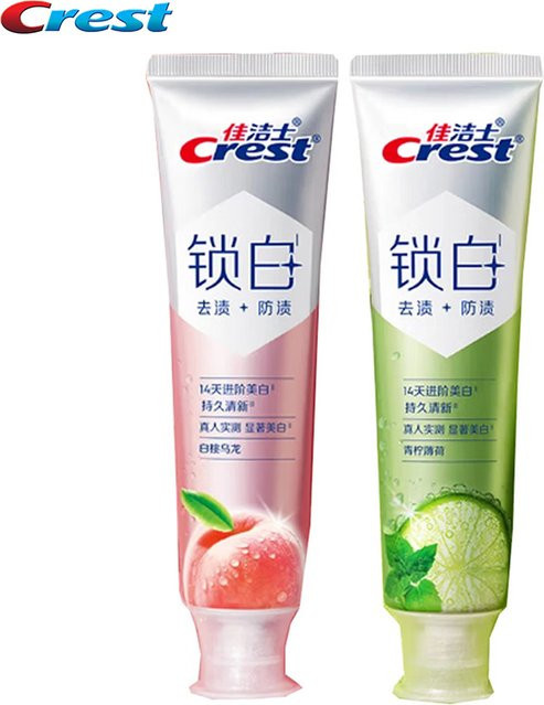 Crest White-Lock Dual-Essence Whitening Fluorid-Zahnpasta, 120g - Bild 1