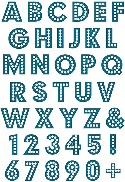 Rico Design Paper Poetry Silikonstempel Alphabet und Zahlen klein - Bild 1
