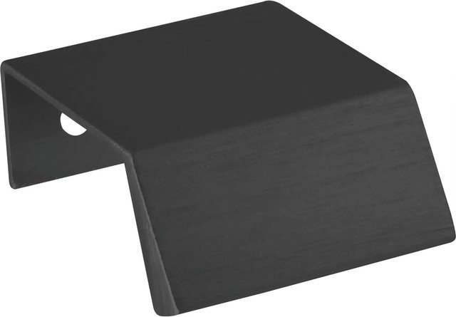 Furnipart Griffleiste Bench La aus Aluminium in Schwarz Matt Gebürstet, Breite: 40 mm, Höhe: 20 mm - Bild 1