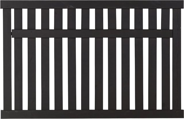 Plus Holz Vorgartenzaun Country aus Nadelholz in Schwarz, B/H: 150 x 96 cm - Bild 1