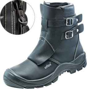 Atlas Sicherheitsstiefel DUO SOFT 792 HI HRO S3 aus Leder in Schwarz, Größe 39, Weite 10 - Bild 1