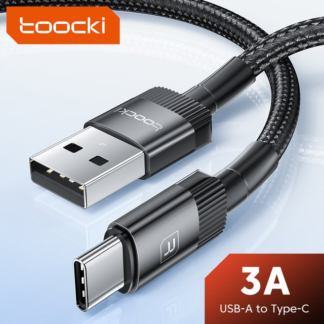 Toocki USB-A auf USB-C Kabel mit QC 3.0 Schnellladefunktion für Samsung, Xiaomi und Huawei - Bild 1