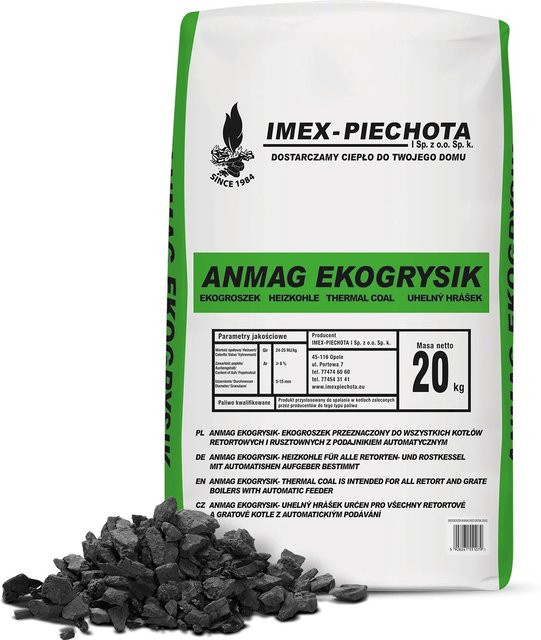 ANMAG Steinkohle Schwarz 5 - 15 mm 20 kg - Bild 1