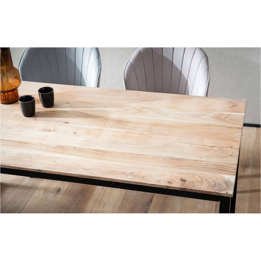 Wohnling Esstisch aus Akazie Massivholz in Braun im Loft-Style B/H/T: 120 x 76 x 60 cm - Bild 4