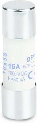 Weidmüller Zylindersicherungseinsatz 16A 1000 V/DC, Durchmesser: 10 mm, Länge: 38 mm, 10 Stück - Bild 1