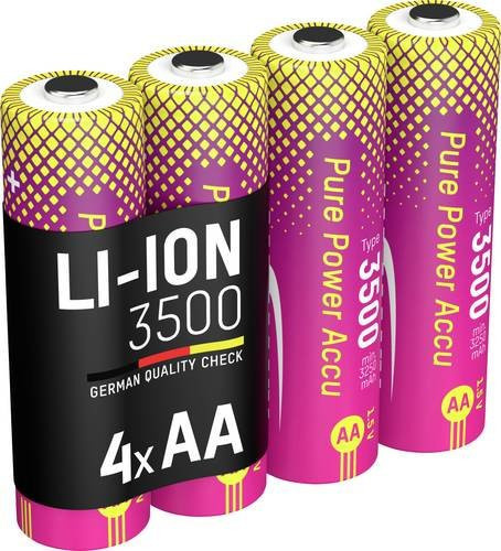 Ansmann Li-Ion Akku Mignon AA Typ 3500 mit 3250 mAh und 1.5V in Multicolor - Bild 1